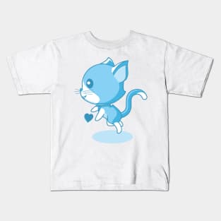 Cute blue kitten. Kids T-Shirt